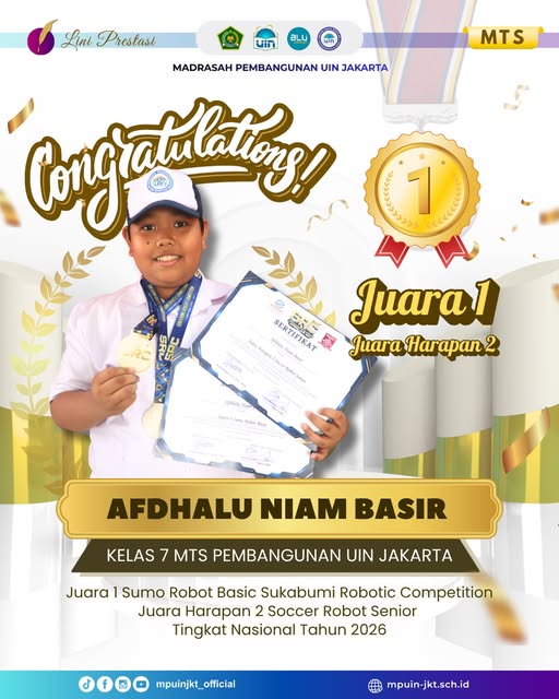 Juara 1 Sumo Robot Basic Sukabumi Robotic Competition Juara Harapan 2 Soccer Robot Senior