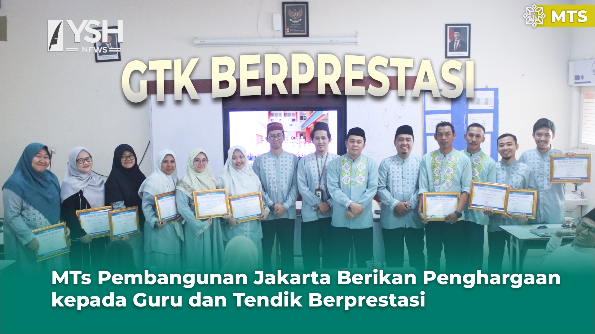 MTs Pembangunan Jakarta Berikan Penghargaan kepada Guru dan Tendik Berprestasi